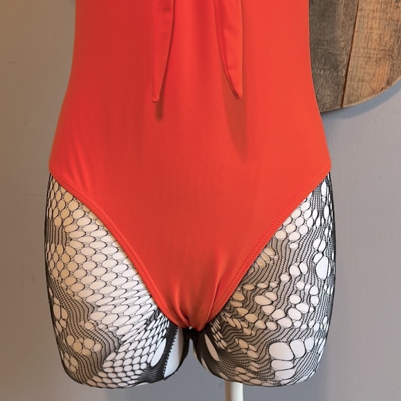 Mami Couture orange one piece swimsuit small (6-8) - Picture 6 of 13